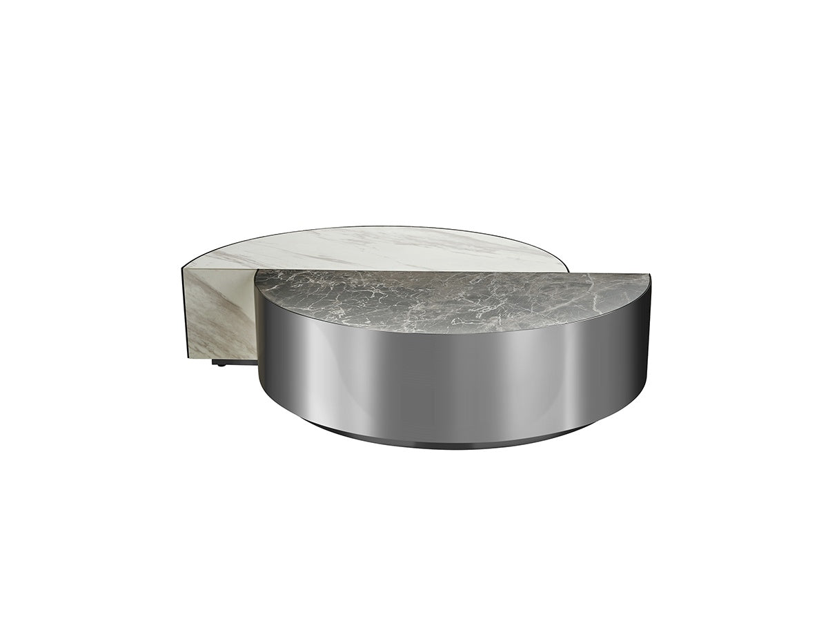 Butterfly Flower Ceramic-Glass Coffee Table