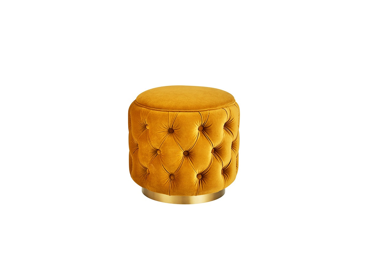 Golden Flower Footstool