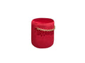 Velvet Footstool with Gold Chain