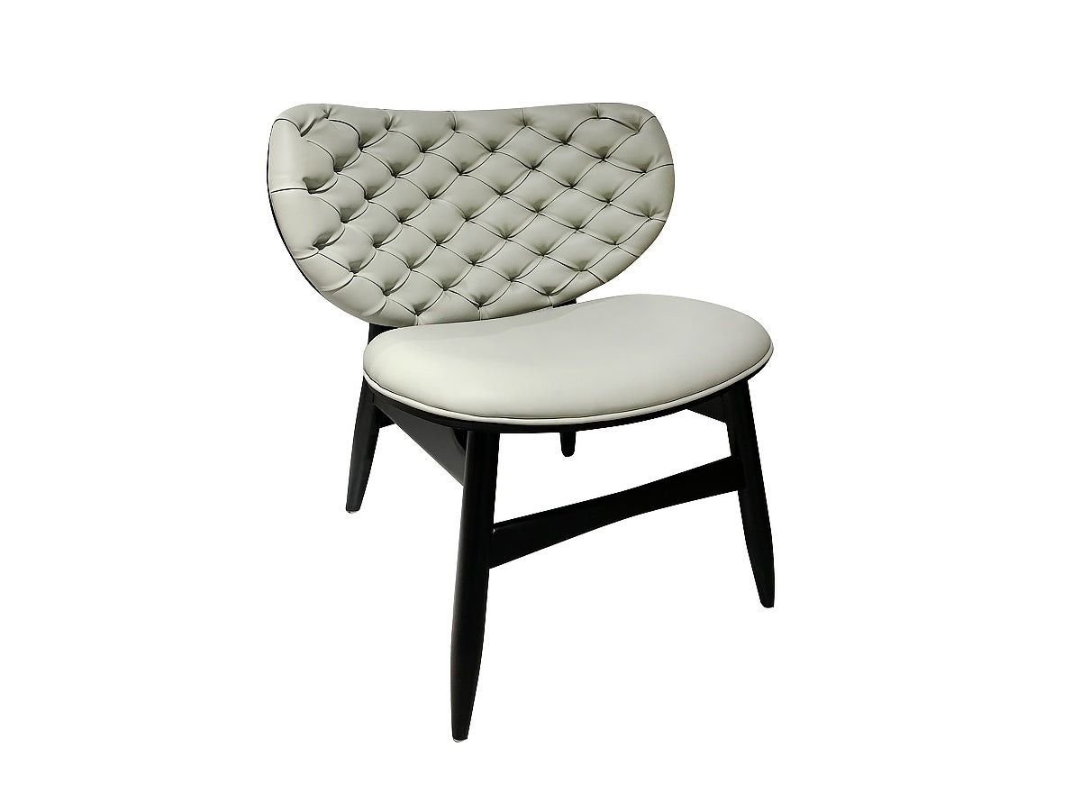 Pouch Flower Light Grey Lounge Chair