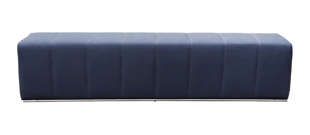 Upholstered Bed Bench with Stainless Steel Frame