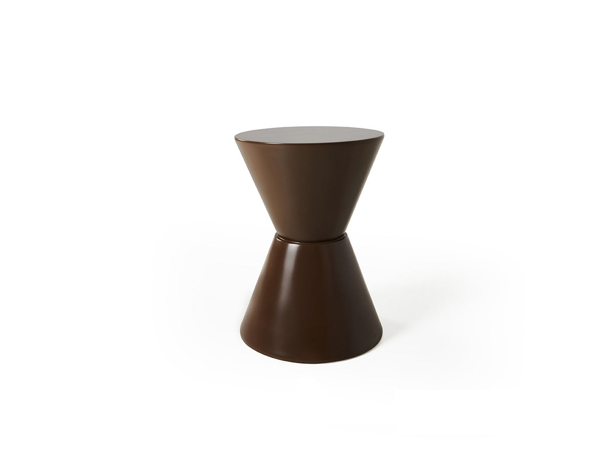 Hourglass Pedestal Side Table