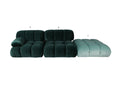 Flannel Modular Three-Piece Seating Set