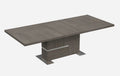 Copenhagen Chrome and Taupe Dining Table