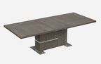 Copenhagen Chrome and Taupe Dining Table