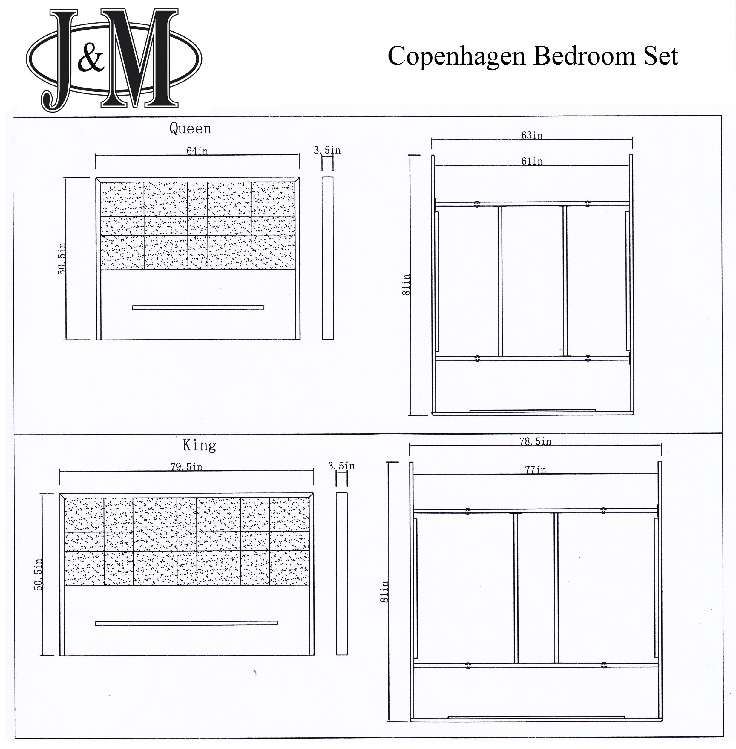 Copenhagen King-Size Bed