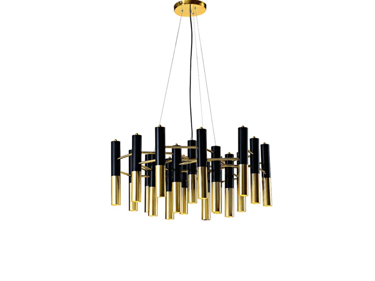 Black and Gold Aluminum Chandelier 02