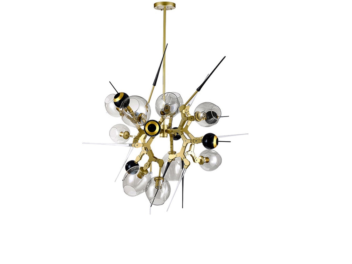 Polished Stainless Steel Chandelier