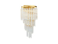 Harvey Gold Glass Wall Lamp