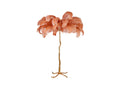 Coral Orange Ostrich Floor Lamp
