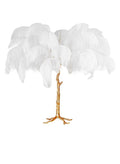 White Feather Table Lamp