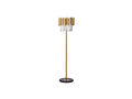 Gold Crystal Floor Lamp with Marble Base