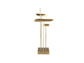Pulis Sculptural Brass-Tone Table Lamp