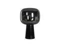 Phoenix Black Glass Table Lamp with Rounded Shade
