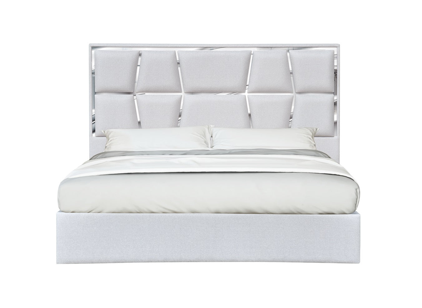 Degas Queen Bed in Silver Grey