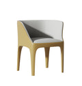 Metal-Frame Microfiber-Leather Dining Chair