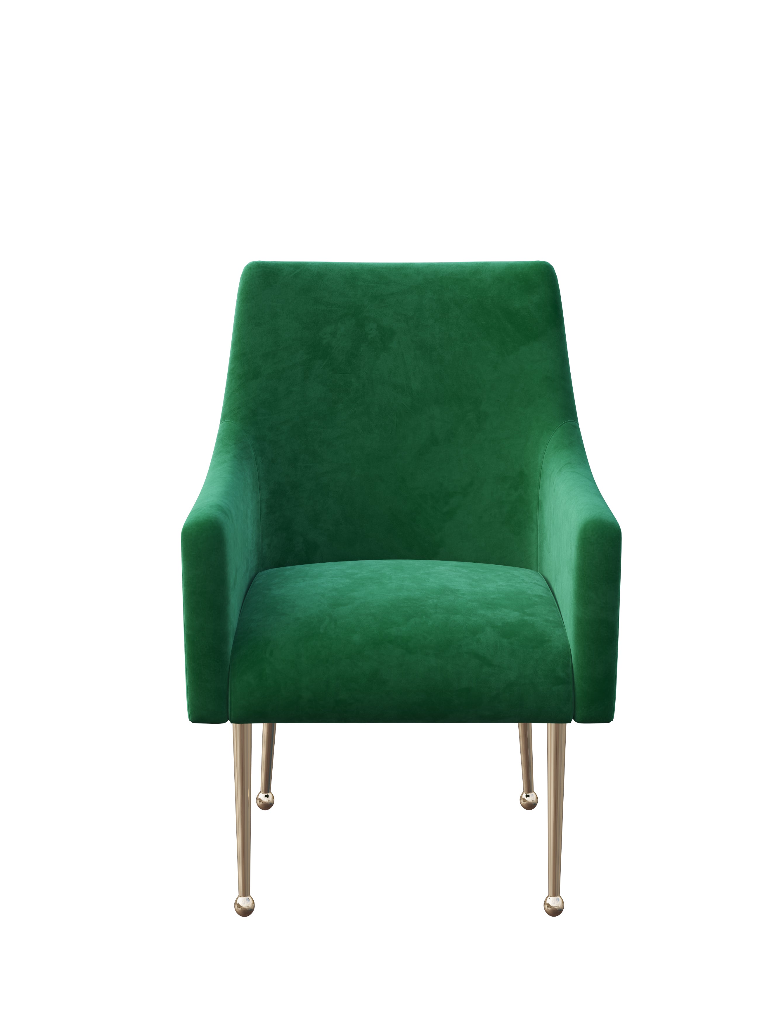Wood-Frame Metal-Frame Velvet Dining Chair