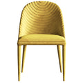 Metal-Frame Fabric-Upholstered Dining Chair