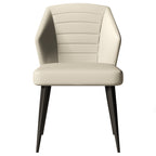 Upholstered Dining Chair with Stainless Steel Legs