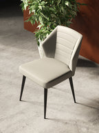 Upholstered Dining Chair with Stainless Steel Legs