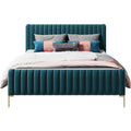 Mid-Height Upholstered Bed in Velvet