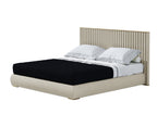 Upholstered Bed with Tailored Tall-Back Profile