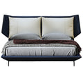 Low-Profile Upholstered Bed in Leather