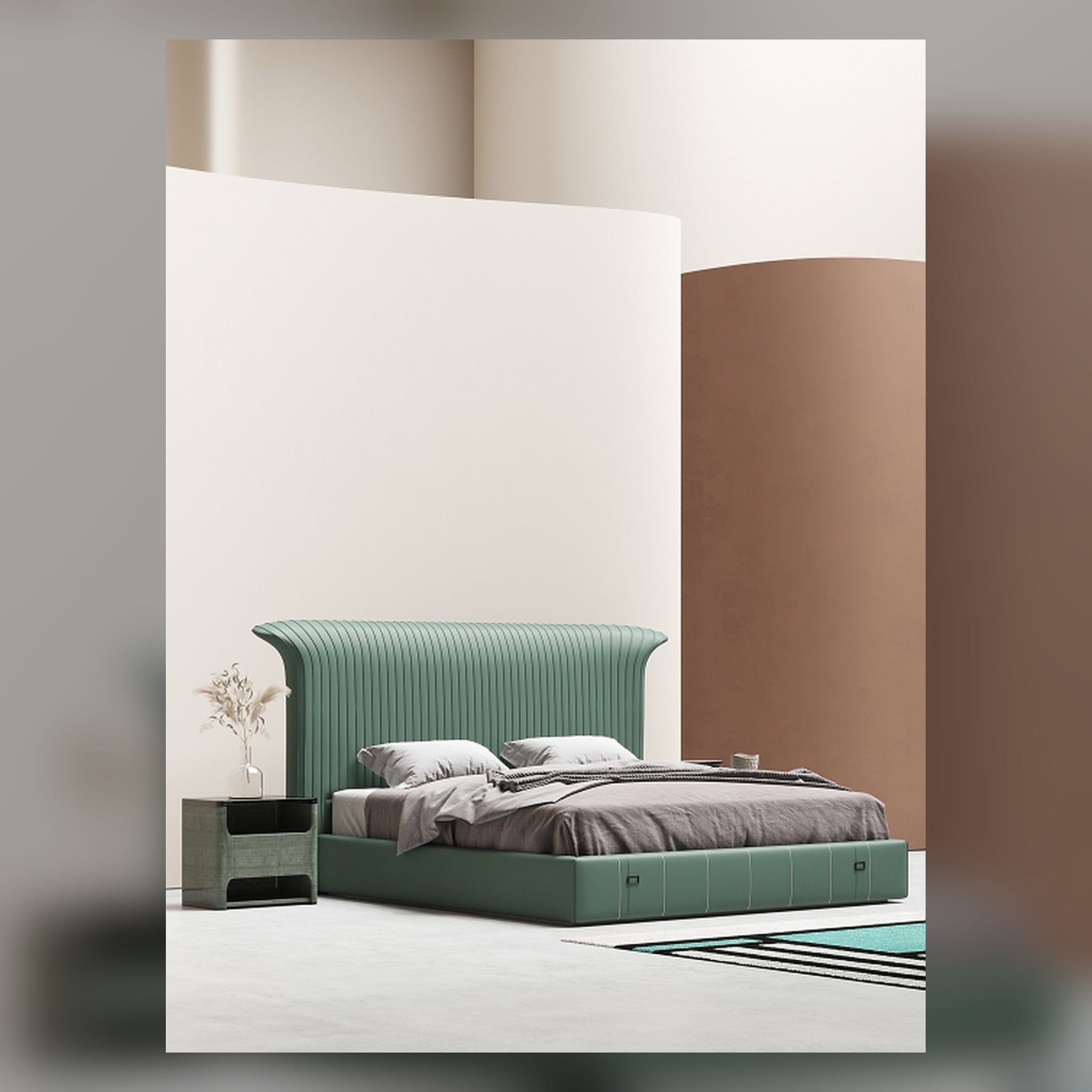 Upholstered Platform Bed