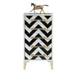 Bright-Finish Accent Chest with Stainless Steel Hardware
