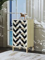 Bright-Finish Accent Chest with Stainless Steel Hardware