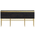 Ebony and Marble Sideboard