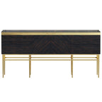 Ebony and Marble Sideboard