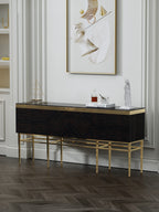 Ebony and Marble Sideboard