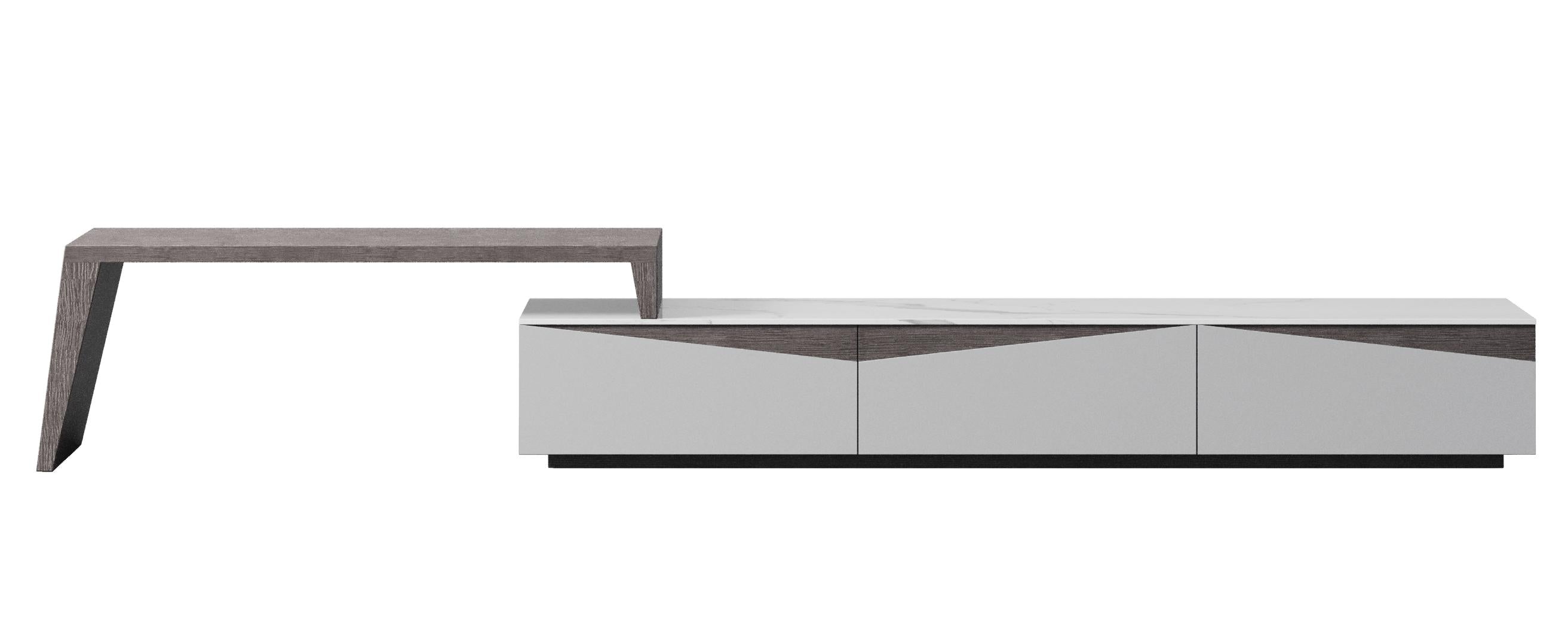 Oak TV Console