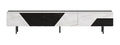 Paint+Glass+Steel Frame TV Cabinet