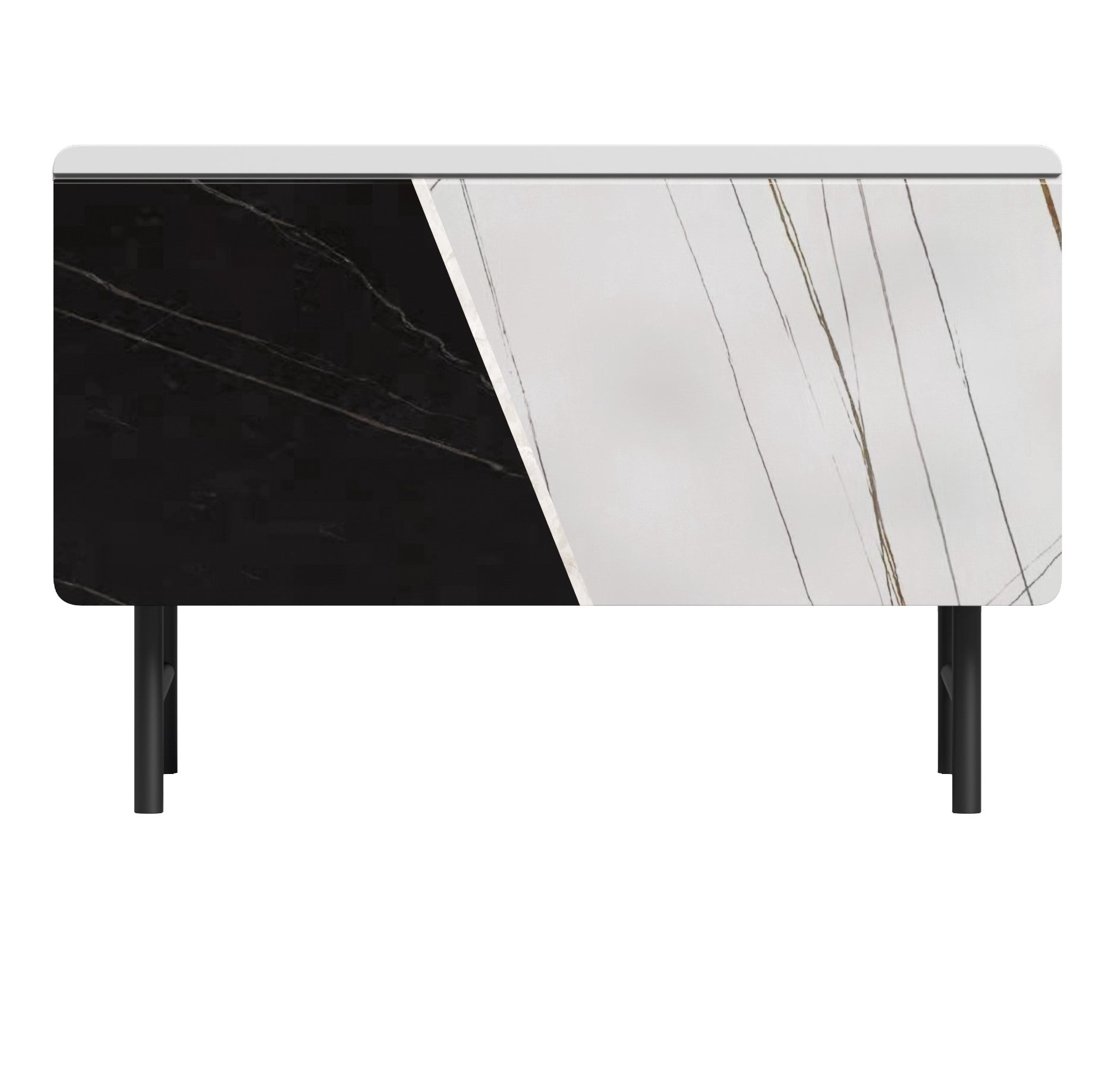 Glass and Steel Media Console