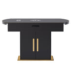 Stainless Steel And Induction Cooker Dining Table