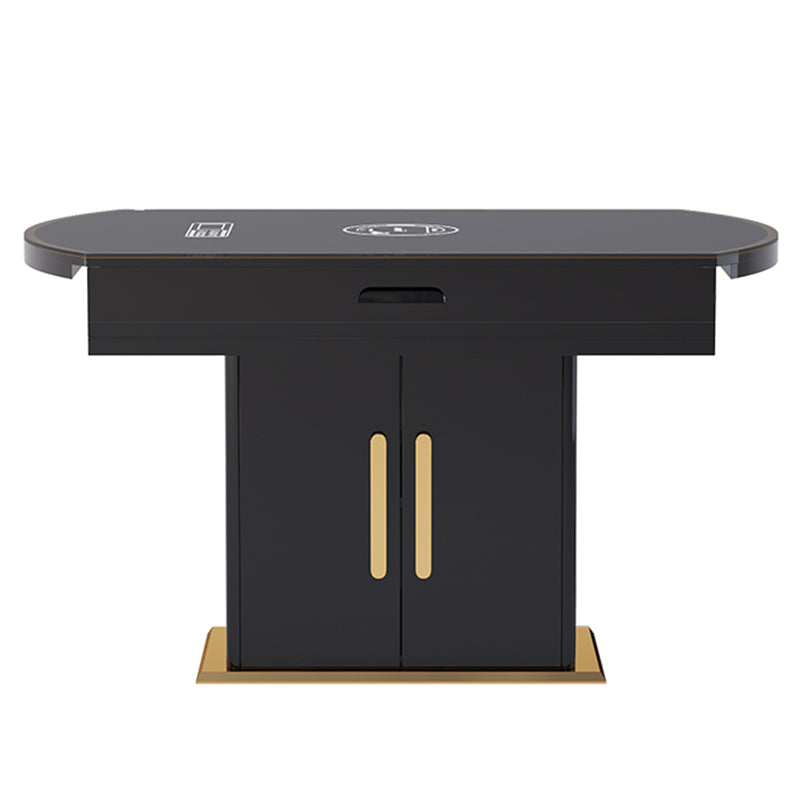 Stainless Steel And Induction Cooker Dining Table