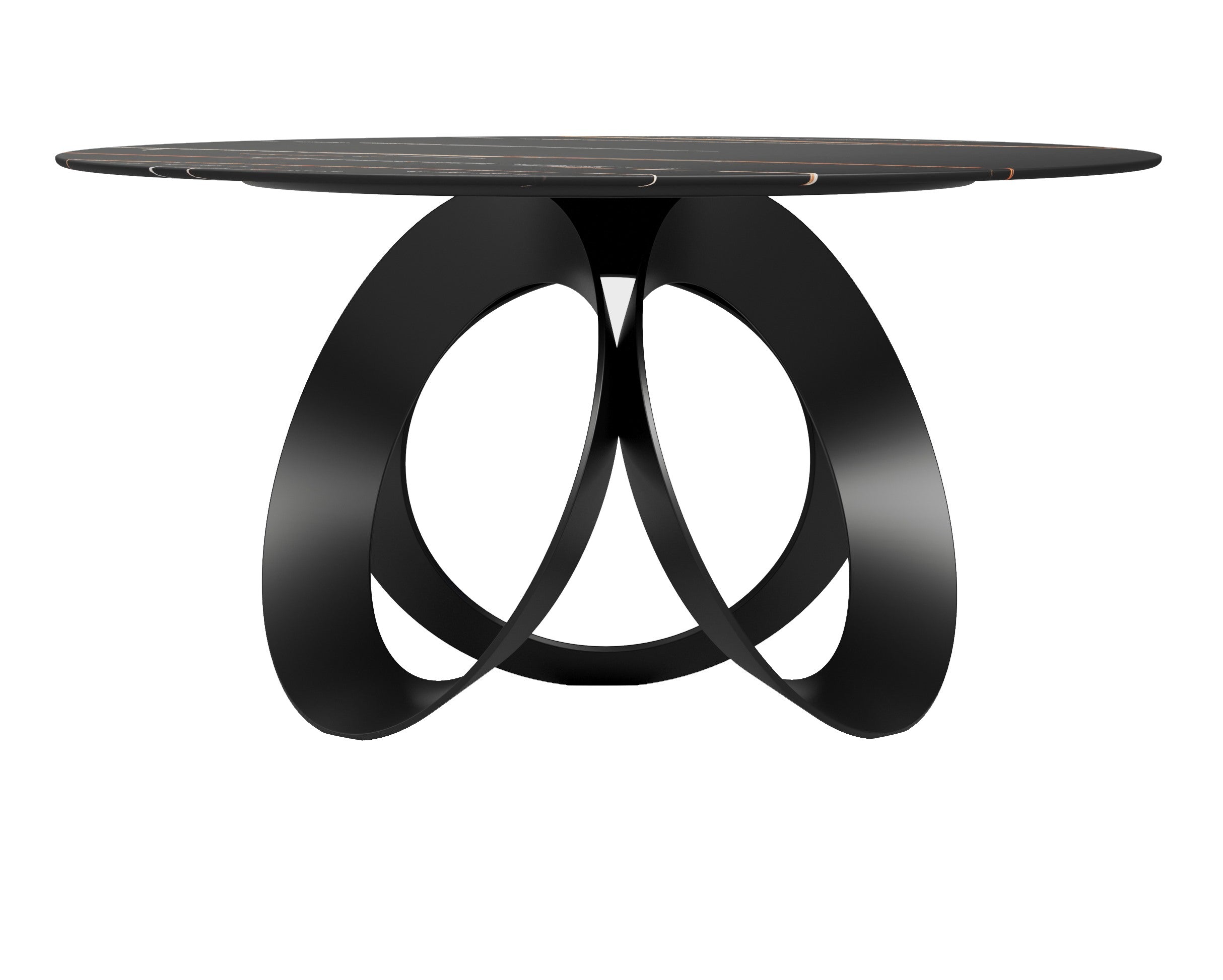 Vitrolite And Metal Dining Table