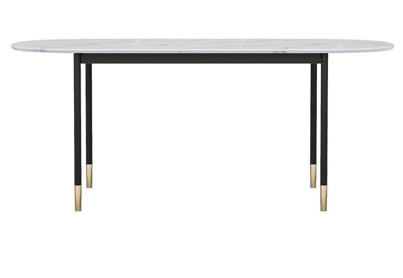 Vitrolite Stainless-Steel Wood Dining Table