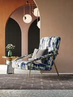 Accent Chair with Metal Accents