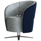 Upholstered Accent Chair with Metal Accents