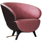 Upholstered Accent Chair with Metal Accents