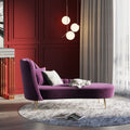 Velvet Accent Chair with Metal Accents