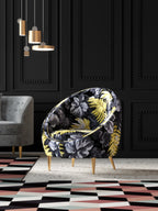 Accent Chair with Metal Accents