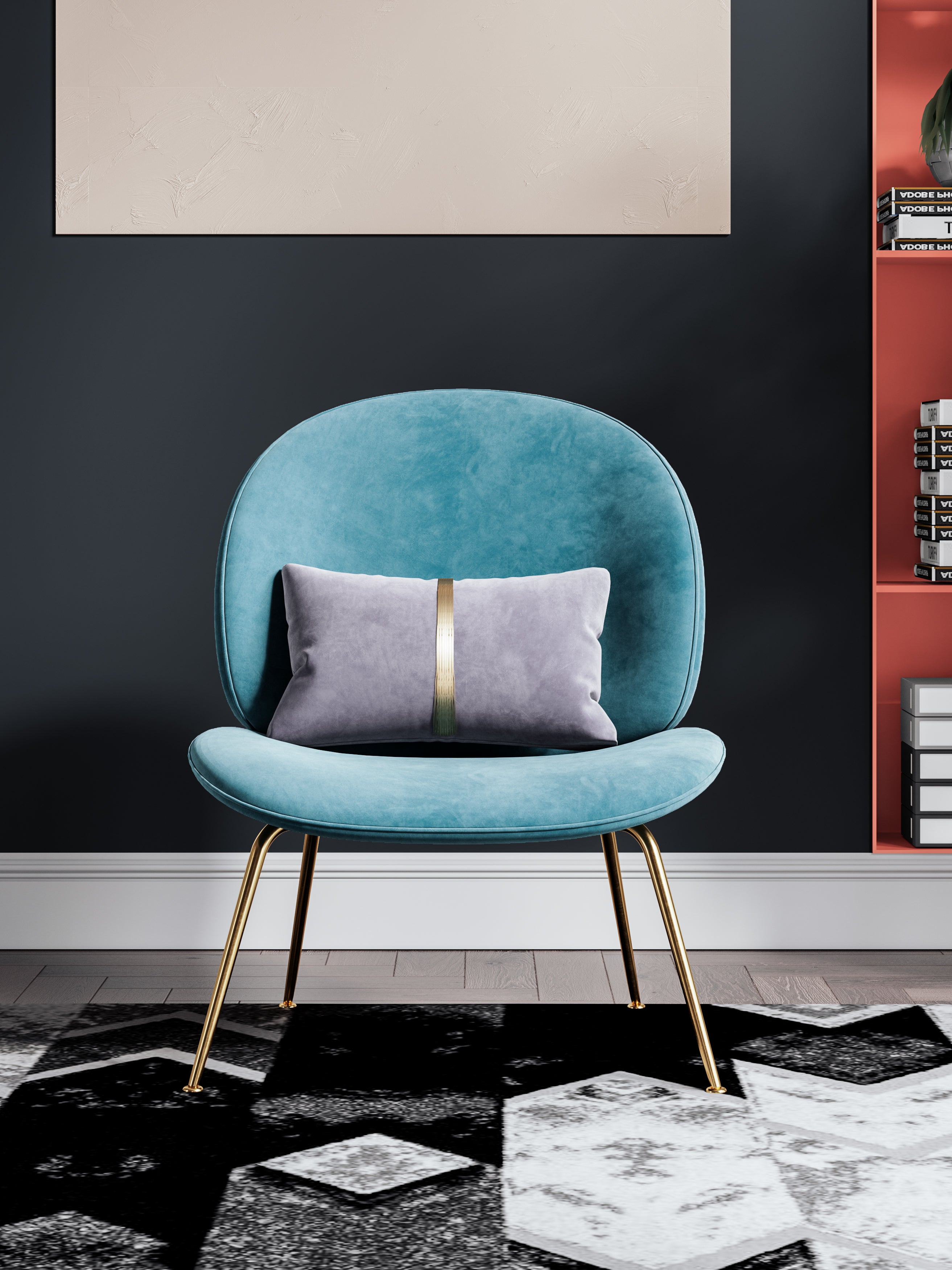 Armless Lounge Chair