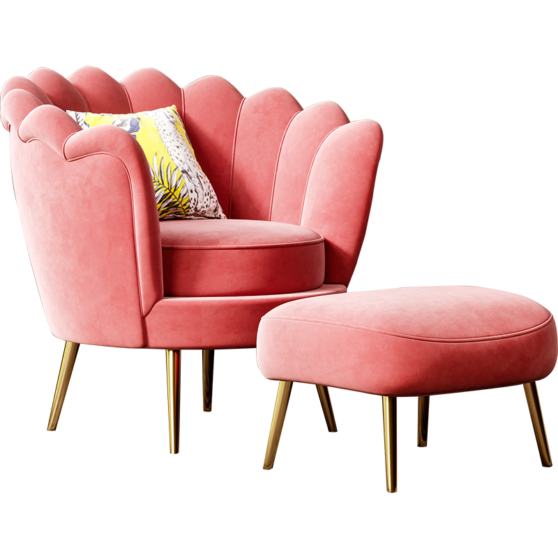 Lounge Chair with Footstool