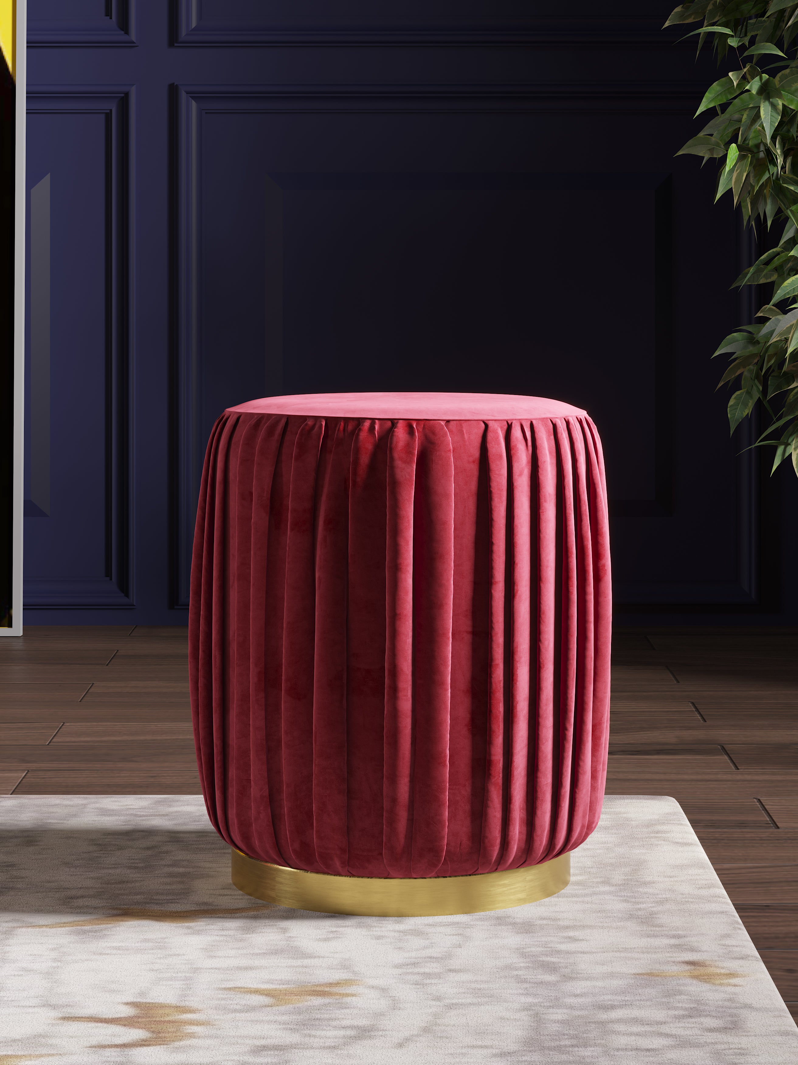 Red Footstool