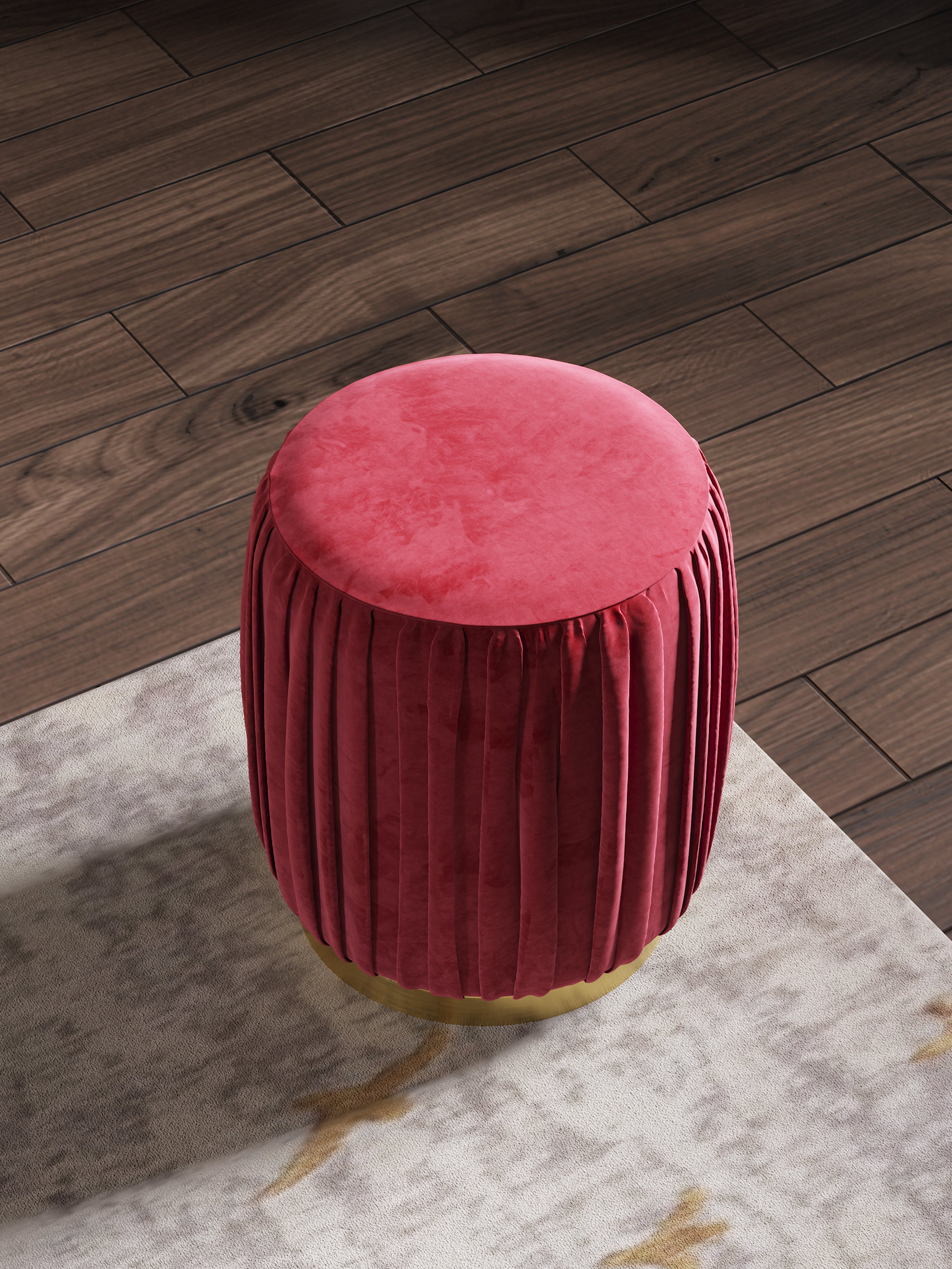 Red Footstool