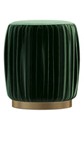 Green Velvet Footstool